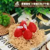 Vela Aromaterápica Morango para Aniversário Vela para Bolo Jantar Romântico com Velas Adereços para Fotos Fundo para Fotografia
