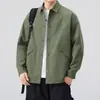 Otoño 2025 Nuevo Estilo Japonés Retro Camisa de Trabajo Casual Moderna Holgada de Algodón para Hombre Manga Larga Chaqueta