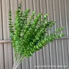 Folha de Dinheiro de Eucalipto Artificial de 5 Pontas Decoração de Salão de Casamento Arranjo de Flores Material de Flores de Casamento Flor Artificial Alta Artificial