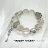 Acessórios de Cristal, Liga Retro Prata Imitação, Artesanato Antigo, Anel Aberto Clássico, Borla de Folha, com Metabo