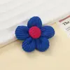 Broche de Ropa Lindo Accesorios para el Cabello DIY Tocado Flores Decorativas Flores de Tela Hechas a Mano Flor Creativa de Cinco Pétalos Suministro Directo de Fábrica