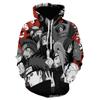 Sudadera con capucha de Naruto, anime de moda, impresión digital 3D, uniforme de béisbol, sudadera de manga larga, suministro directo de fábrica