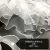 Encaje Hilo de Borde de Pastel Grande Tejido Borde de Tela Diseño de Onda Plisada Accesorios de Diseñador Volante Borde de Organza Borde Tridimensional