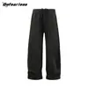 Pantalones de Chándal Retro Americanos de Algodón con Estructura de Aire, Hacha, Otoño, Pesados, Básicos, Caída Fluida, Casual, Pierna Ancha, Deportivos, Largos, Modernos