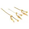 Cadena de Extensión Ajustable de Corazón de Melocotón Deslizable de Acero Inoxidable Pulsera de Perlas Cadena de Acabado con Colgante de Corazón de Melocotón Cadena para Joyería DIY