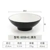 Tazón de Melamina Estilo Japonés Imitación Porcelana Tazón Creativo Especialidad Tazón para Ramen de Res Tazón para Fideos Tazón Comercial para Sopa de Fideos Tazón Picante para Hot Pot Tazón Grande