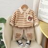 Trajes de Bebé para Niños y Niñas Primavera y Otoño 2025, Conjuntos de Sudadera Estilo Primavera y Otoño, Trajes Nuevos de Otoño, Dos Piezas, Duraderos