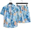 Traje de Performance para Jardim de Infância Estilo Étnico Dai Roupa Familiar Camisa Floral Masculina e Feminina Manga Curta Retrô Havaiana Tendência de Roupa Infantil