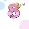 Números Calientes de Venta Transfronteriza 0-9 Adornos para Pastel de Cumpleaños para la Fiesta de Cumpleaños de Niños Decoración de Mesa de Postres