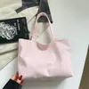 Bolsa tote de luxo com poá de grande capacidade para mulheres, nova coleção outono 2026, bolsa de ombro casual e estilosa