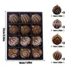 Set de 12 Bolas de Navidad Afelpadas para Árbol de Navidad, 6cm, Hechas a Mano con Lentejuelas, Decoraciones Navideñas Transfronterizas