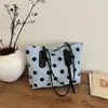 El bolso de mano casual popular de este año para mujer es el nuevo bolso de hombro de lunares y bloques de color de verano 2026, bolso de axila de moda