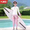 Nuevo Traje de Baño para Niñas, Tallas Pequeña, Mediana y Grande, Nuevo Traje de Baño de Verano con Protección Solar, Traje de Baño de Dos Piezas con Mangas Largas y Pantalones Largos