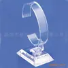 Suporte Personalizado Transparente de Acrílico para Exibição de Relógios Plexiglass Suporte Único com Anel C Suporte de Cristal Suporte para Exposição de Relógios