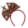 Penteado de Natal Natal headband cocar crianças headband acessórios de cabelo cabeça fivela hairpin boneco de neve decorações bow cap