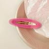 Pin de BB Oval Hueco Pin de Pelo de Temperamento para Bloguera Pin para Flequillo de Ácido Acético Pin de Pelo Lateral con Etiqueta Dorada Pin de Pelo Nuevo para la Cabeza