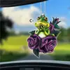 Llavero Colgante Divertido de Rana Flecha Venenosa de Colores Transfronterizo Colgante para Mochila Colgante Decorativo para Espejo Retrovisor