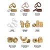 Inyección de Plástico Tuercas de Cobre Insertos Piezas Pre-incrustadas Tuerca de Calor con Moleteado Flor de Cobre Tuerca Juego Completo M1.4 M2 M4 M5 M6 M8
