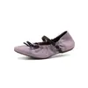 Zapatos Mary Jane de suela silenciosa ultra suaves tipo rollo de huevo con bloques de color en tono ante de oveja, estilo otoño 2026, aumento interno de altura, tacón medio de piel genuina para mujer