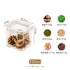 Cozinha Tampa Branca Pote Hermético Pote para Grãos Alimentos Pote de Armazenamento de Plástico Pote de Armazenamento de Grãos de Café Caixa de Armazenamento de Frutas Secas