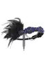 Diadema Retro Europea y Americana Transfronteriza Inspirada en El Gran Gatsby de los Años 20, Diadema de Plumas, Accesorio para el Cabello para Fiestas de Cóctel