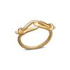 Anillo sencillo con personalidad de Corea Dongdaemun, clásico, de oro de 18 quilates, con doble nudo de cuerda, de acero inoxidable, fabricantes al por mayor.