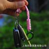 Suministro de fábrica YK34 Lanyard de llavero abierto Hebilla para colgar en el coche Cuerda de paraguas reflectante tejida