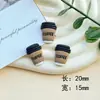 Galletas de Grano de Café de Dibujos Animados Accesorios de Resina DIY para McDonald's Funda de Teléfono Parche para Zapatos con Agujeros Pasador Material para Accesorios del Cabello