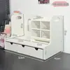 Estudante Dormitório Mesa Papelaria Livros Porta-Canetas Armazenamento Estilo Muji Prateleira de Mesa Gaveta Caixa de Armazenamento ins