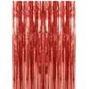 Cortina de franjas PET brilhante 1*2M transfronteiriça para decoração de parede de fundo de aniversário, casamento, festa atacado