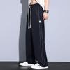 Calça Casual de Verão Fina Masculina Marca Americana de Moda Calça Esportiva Solta Masculina 2025 Nova Calça Versátil de Perna Larga