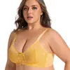Sujetador de Encaje Sexy Francés para Mujer Amazon Comercio Exterior Transfronterizo Talla Grande Ropa Interior Malla Ultra Fina Sujetador Push-Up Europa y América