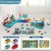 Pista de Montanha Dinossauro para Carros de Pista Infantil Aventura Combinação Edifício de Estacionamento Quebra-Cabeça Brinquedo de Carro para Menino