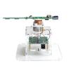 Kit de pantalla LED de matriz de puntos giratoria plana acrílico 51 microcontrolador soldado piezas de producción electrónica DIY