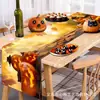 Toalha de Mesa de Halloween Transfronteiriça, Banner de Toalha de Mesa Criativo de Alta Qualidade, Arranjo de Decoração de Festa de Natal e Festas, Personalização de Bandeira