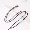 Cordón ajustable hecho a mano para colgantes de joyería, accesorios de jade, cordón para collar, correa para el cuello con colgante de ámbar y jade