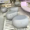 Bancos de Pedras de Cimento Transparentes Personalizados para Shoppings de Comunidade Áreas Públicas de Descanso Cadeiras de Espera Atrações Turísticas Bancos de Lazer