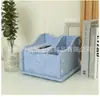 Caja de Almacenamiento de Escritorio de Fieltro Hecha a Medida Transfronteriza de Fábrica Original con Estructura de Ensamblaje Machihembrado, Dispensador de Pañuelos con Múltiples Compartimentos, Soporte Integrado para Teléfono