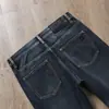 Jeans Masculino Reto Novo 2025, Jeans Casual Espesso Azul Escuro Slim Stretch, Elegante e Versátil para Outono e Inverno