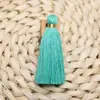 6cm hilo dorado encuadernación poliéster algodón borla accesorios para ropa hilo SP borla sin cabeza hecha a mano oreja colgante caja de embalaje decoración