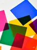 Papel de Vidrio de Colores Translúcido Manualidades de Jardín de Infancia Translúcido Linternas de Papel para el Festival del Medio Otoño Rojas Enseñanza Cognitiva para Niños
