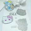 Acessórios de Acrílico Gatinho Kitty Desenho Fofo Avental Porta-Pó Óculos Presilhas de Cabelo para DIY Acessórios de Cabelo Fivelas de Sapato Materiais de Decoração