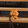 Souvenir de Navidad Talla en Madera de Ciprés Llavero Colgante Navideño Productos de Madera del Zodiaco de Dibujos Animados Dragón, Serpiente y Año del Caballo