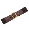 Cinturón de Piel Genuina para Mujer Ancho Decorativo para Vestido Cubierta Elástica Extensible para Cintura de Camisa de Vestir de Mujer
