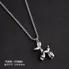 Collar de Cachorro Globo Simple Europeo y Americano Colgante de Moda para Hombres y Mujeres Soku Tiemo Cadena de Suéter de Personalidad Callejera Regalo para Pareja