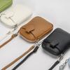 Bolso pequeño transfronterizo para mujer, otoño e invierno 2024, nueva moda, bolso para teléfono móvil combinable, exquisito bolso bandolera sencillo, bolso pequeño redondo