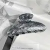 Pinza Grande de Imitación Acetato de Gama Alta para Mujer, Estilo Coreano Versátil Color Gelatina Pinza Tiburón para el Cabello Accesorio para el Cabello Pinza para el Cabello