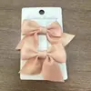 Pinza para el pelo multicolor linda de venta caliente, corbata de lazo pequeña para niños, pinza para el pelo de bebé, color puro, estilo simple para mujer
