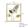 Selección de Comercio Exterior Lujo Ligero Metal Flor Tridimensional Colgante de Pared Sala de Estar Entrada Decoración de Pared para el Hogar Estilo Nórdico de Alta Gama