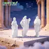 Nuevo producto transfronterizo: Figurillas romanas creativas de doce figuras, accesorios decorativos DIY, adornos para coche y escritorio en miniatura